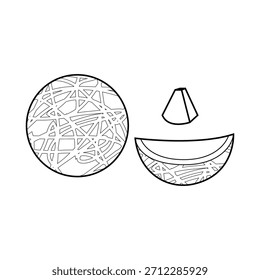 The Line Art of Fresh Melon