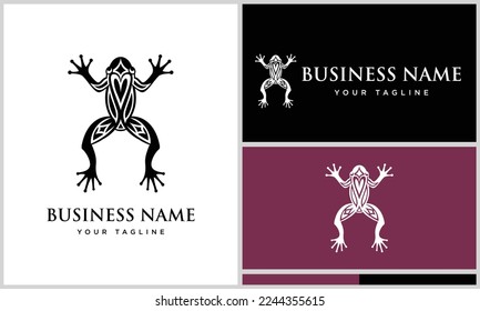 Logo-Schablone für Linienfrosch