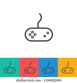 Line Art Game Controller Icon Using For Your Presentation, Website And Application