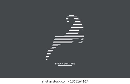 A Line Art geometric logo of a deer, elk, stag, doe, reindeer, and buck