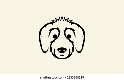 Logo der Linie art golden doodle