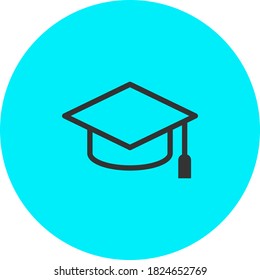 Line Art Graduation Icon Template