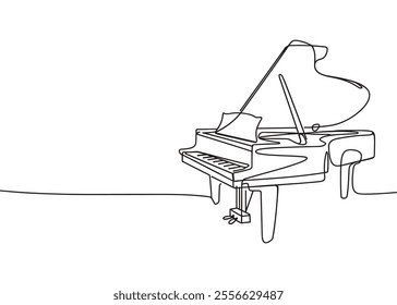  Line Art of a Grand Piano