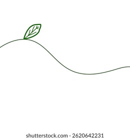 Arte em linha Folha Verde, Folha Verde Fundo 
