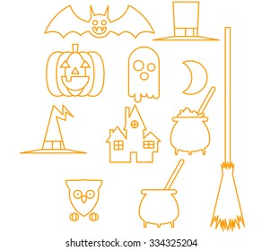 Line art halloween icon