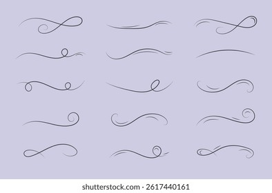 Line art of hand drawn arrows with black ink brush pastel sketch child comic pen doodle twist spiral sign emphasis symbol set pencil curved texture chalk vector

