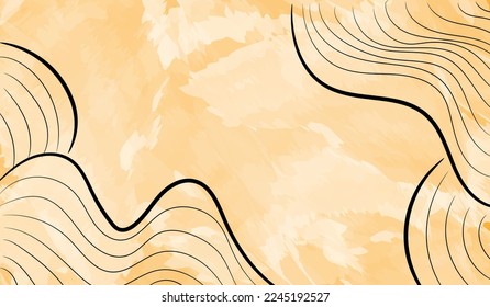 ilustración de fondo de línea dibujado a mano