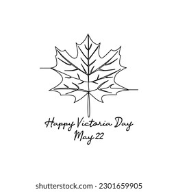 line art of happy victoria day good for victoria day celebrate. line art. illustration.