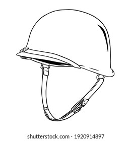 army hard hat vector