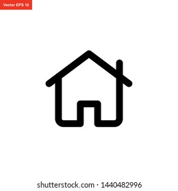 line art home icon vector design
