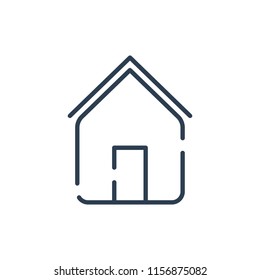 Line art Home vector icon
