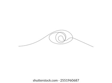 Line art of Human Eye drawing with white background, Vector illustration