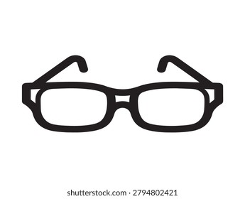 Line Art Icon of Computer Glasses
