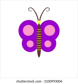 Icono de diseño de línea vectorial ilustración de mariposa