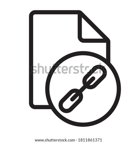 line art icon a file copy link for apps and websites