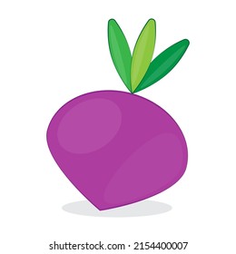 Line art icon with green beetroot Fresh organic vegetable. Cartoon drawing. Vector illustration. stock image.