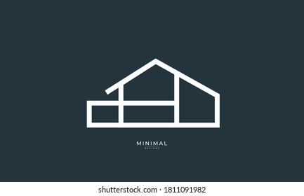 a line art icon logo of a house/ home / real estate	
