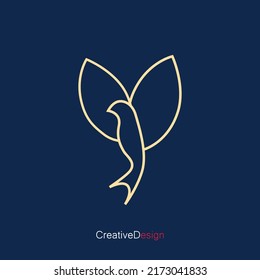 Line Art Icon Logo of a Hummingbird – Elegant and Minimalistic Hummingbird Design, Perfect for Nature-Inspired Brands, Avian Conservation Efforts, or Creative Projects Requiring a Touch of Grace.
