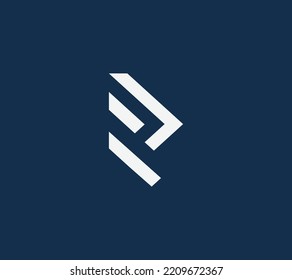 A line art icon logo of a modern R logo business