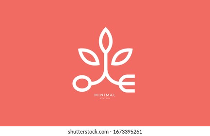 line art icon logo of a tree with fork and knife