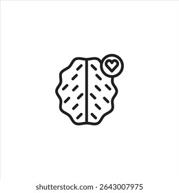 A line art icon of a stylized Swiss cheese plant leaf with a heart symbol, suggesting a love for nature, plants, or this specific type of foliage.