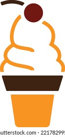 line art illustrated design concept
of ice cream 
