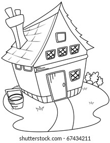 Colouring Page House Images, Stock Photos & Vectors | Shutterstock