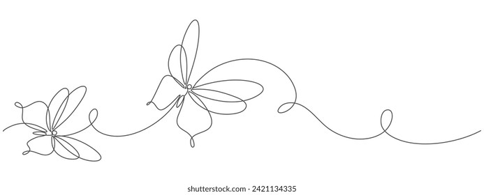 Line art illustration of a butterfly