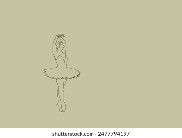 ilustración de una bailarina bailarina del ballet del lago swan 