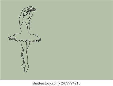 ilustración de una bailarina bailarina del ballet del lago swan 