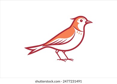 Line art illustration of a lark bird in various styles, showcasing detailed vector artwork for each rendition. Perfect for design projects needing versatile, high-quality avian illustrations.