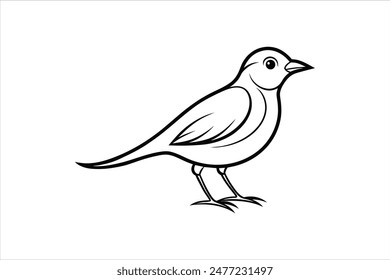 Line art illustration of a lark bird in various styles, showcasing detailed vector artwork for each rendition. Perfect for design projects needing versatile, high-quality avian illustrations.