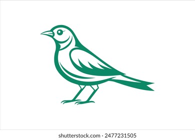 Line art illustration of a lark bird in various styles, showcasing detailed vector artwork for each rendition. Perfect for design projects needing versatile, high-quality avian illustrations.