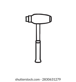 Line art illustration of multiple assorted paintbrushes fan layout with creativity painting equipment collection multiple arrangement decoration creative