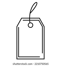 Line Art Illustration Of Price Tag Icon