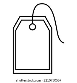 Line Art Illustration Of Price Tag Icon