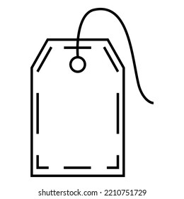 Line Art Illustration Of Price Tag Icon Suitable For Tech Products