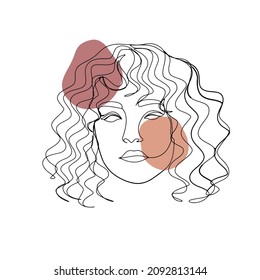 Line art illustration for wall decoration