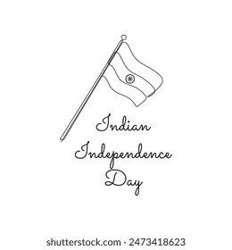 arte en línea del Día de la Independencia de la India bueno para celebrar el Día de la Independencia de la India.