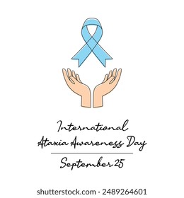 line art of International Ataxia Awareness Day good for International Ataxia Awareness Day celebrate. line art.