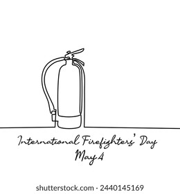 line art of International Firefighters’ Day good for International Firefighters’ Day celebrate. line art. illustration.