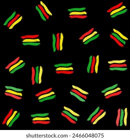 Line art, celebración de la celebración de Juneteenth
