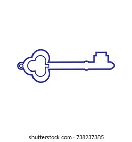 line art key icon, key icon 