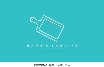 A line art Kitchen chopping board