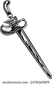 Vector de ilustración de arte lineal