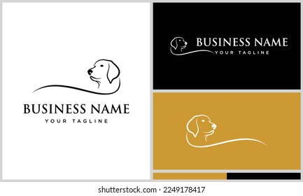 Line Art Labrador Retriever Logo