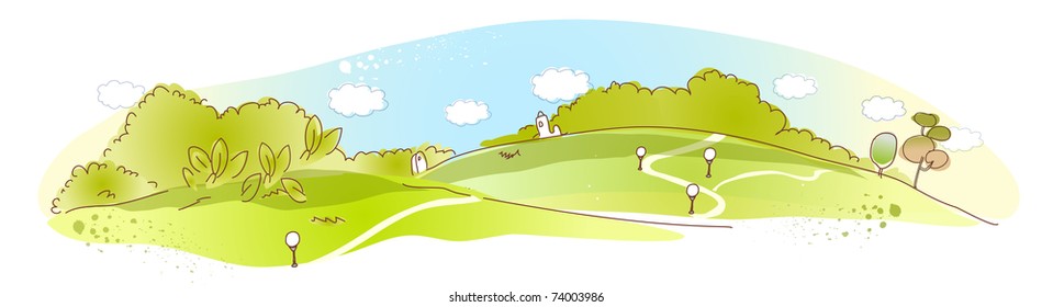 Line Art Landscape