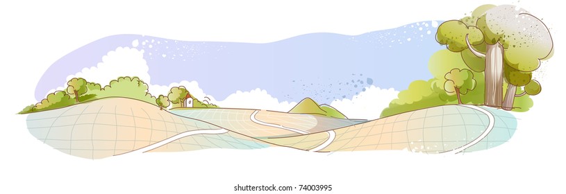 Line Art Landscape