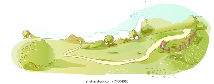 Line Art Landscape