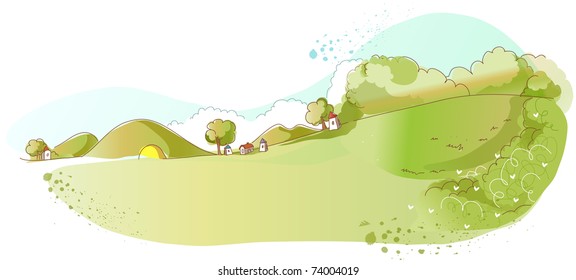 Line Art Landscape
